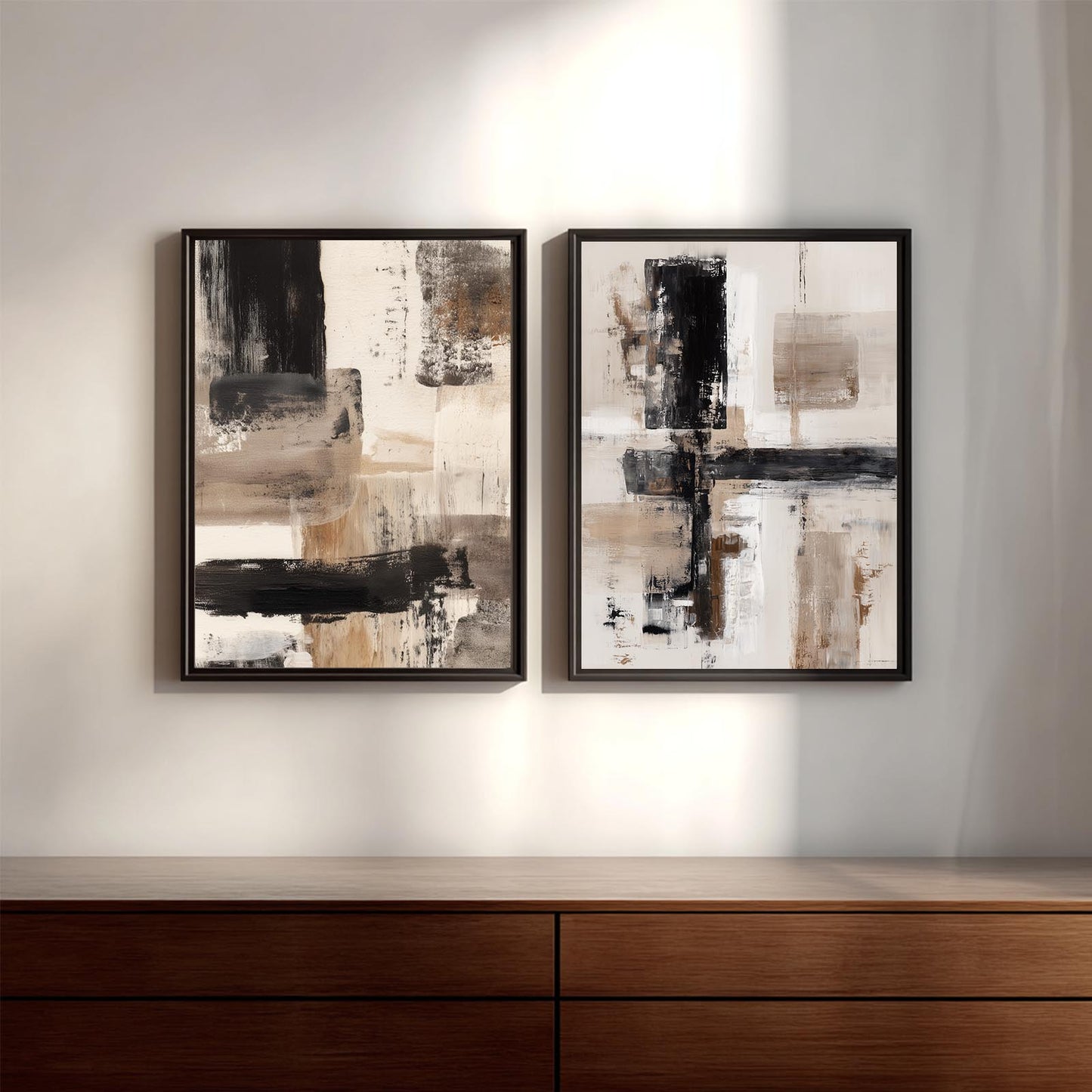 Abstract Beige Brown