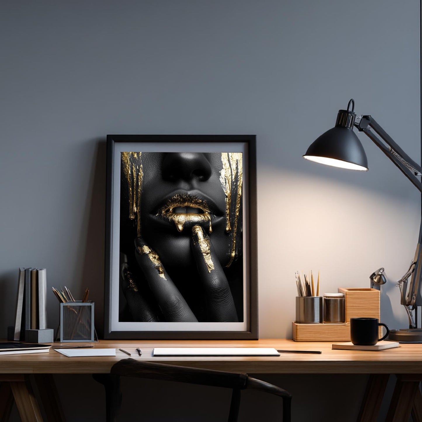 Abstract Beautiful African Woman Portrait