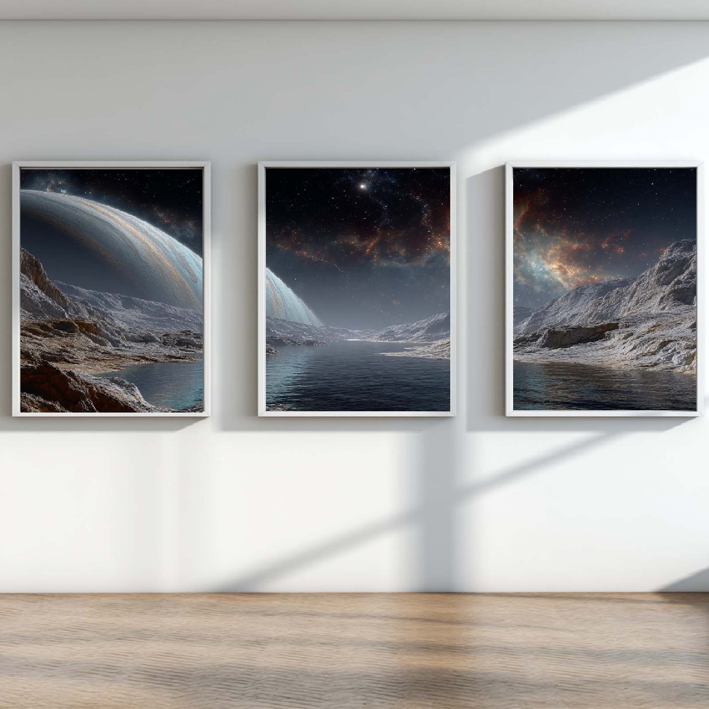 Abstract Landscape Barren Gaseous Planet
