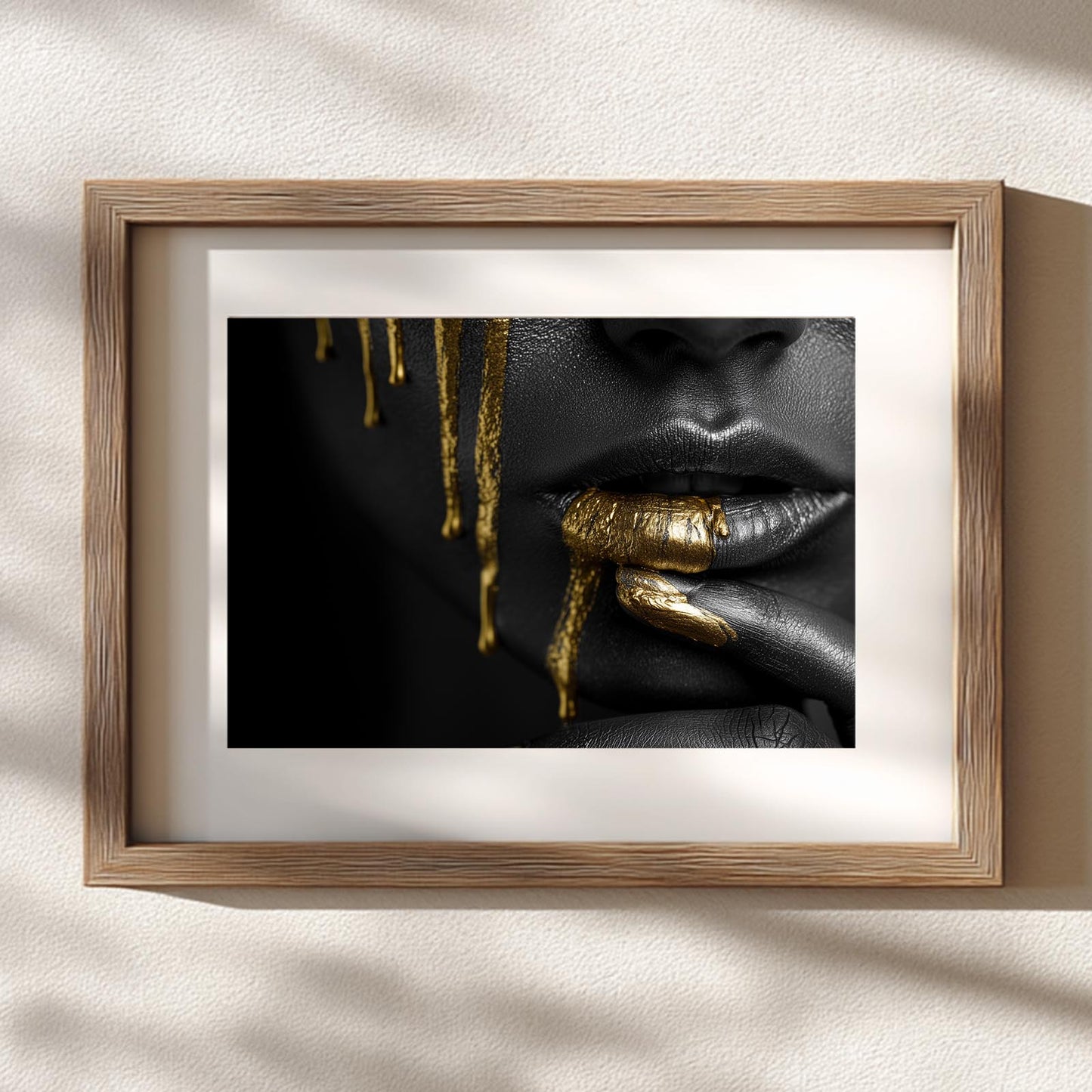 Abstract Beautiful African Woman Portrait