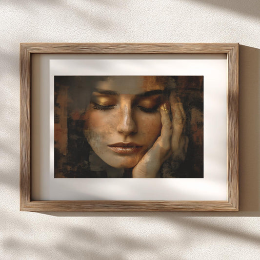 Abstract Beautiful Woman Portrait