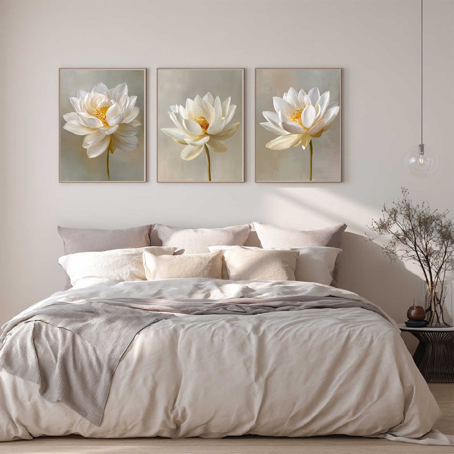 Abstract Plant White Lotus