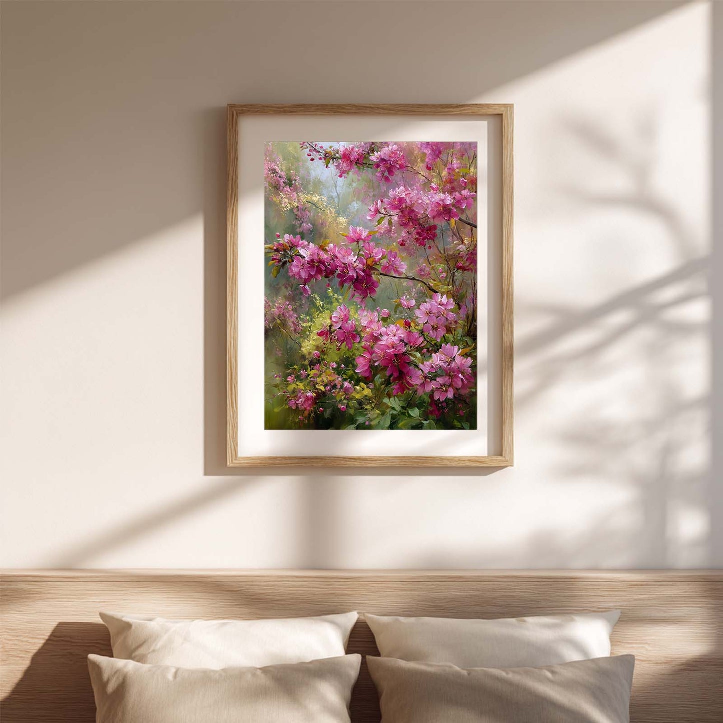 Abstract Spring Landscape Blooming Garden