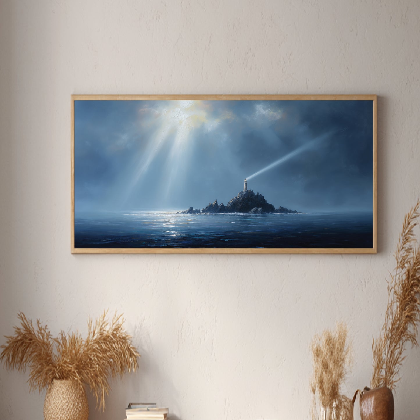 Abstract Landscape The Sea Lighthouse