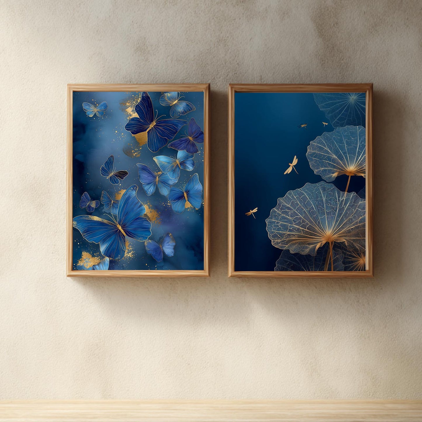 Blue Butterfly Plant Abstract
