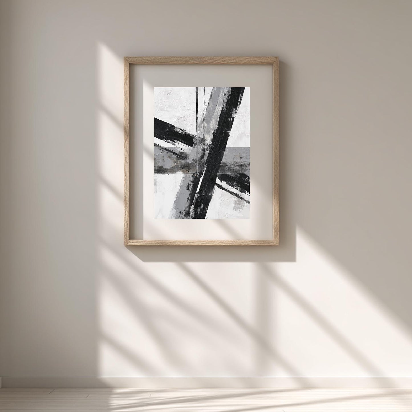 Abstract Black Minimalist Lines