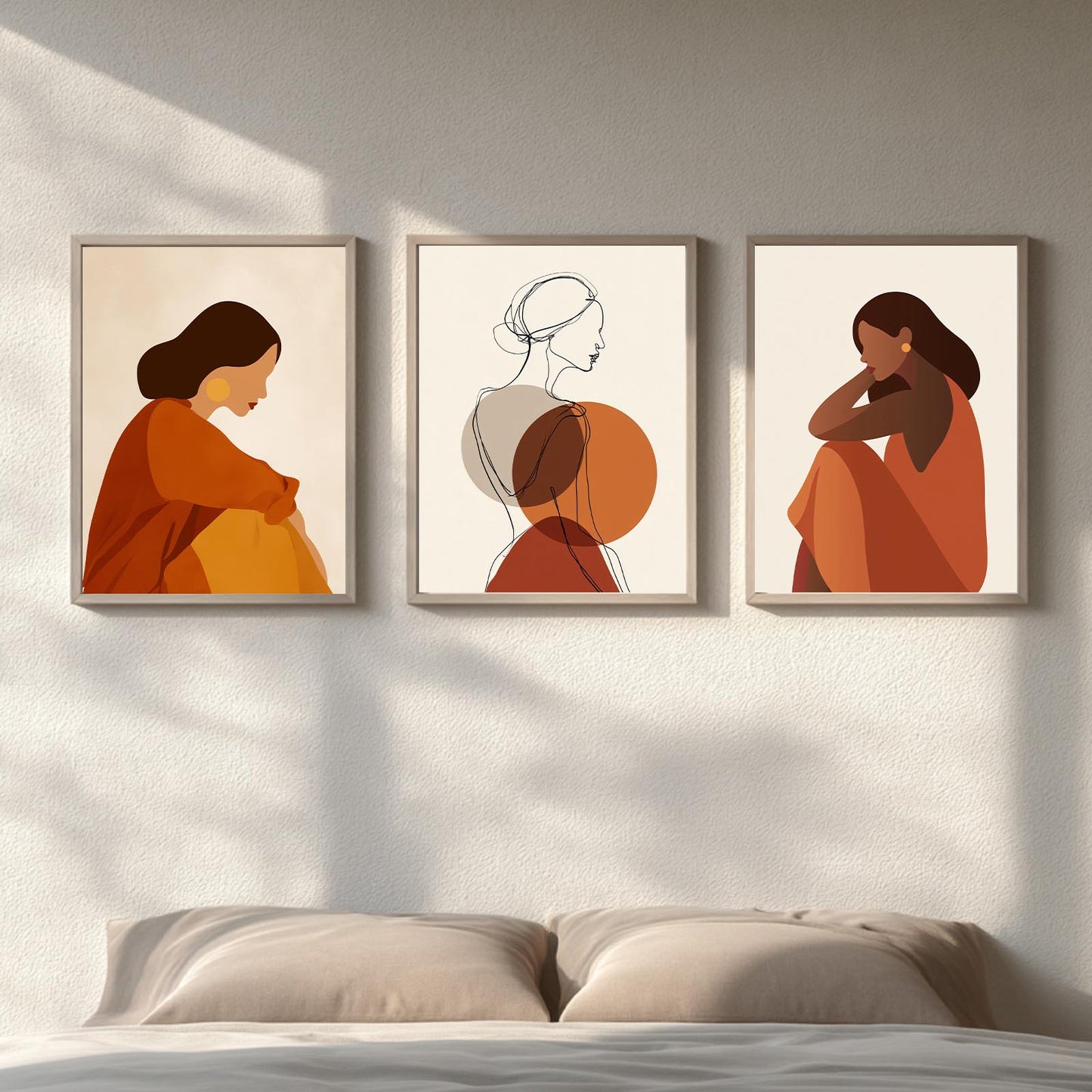 Abstract Female Portrait Line