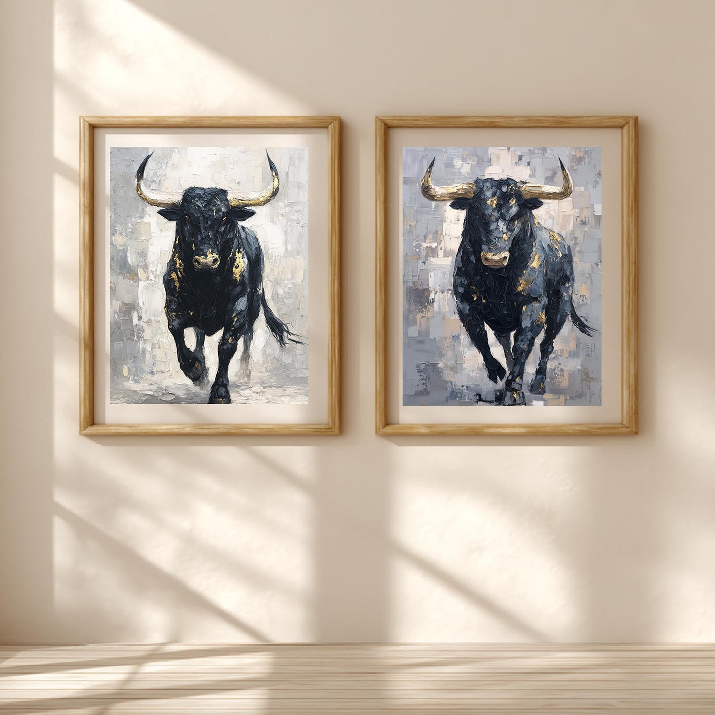 Abstract Animal Cow Black and White