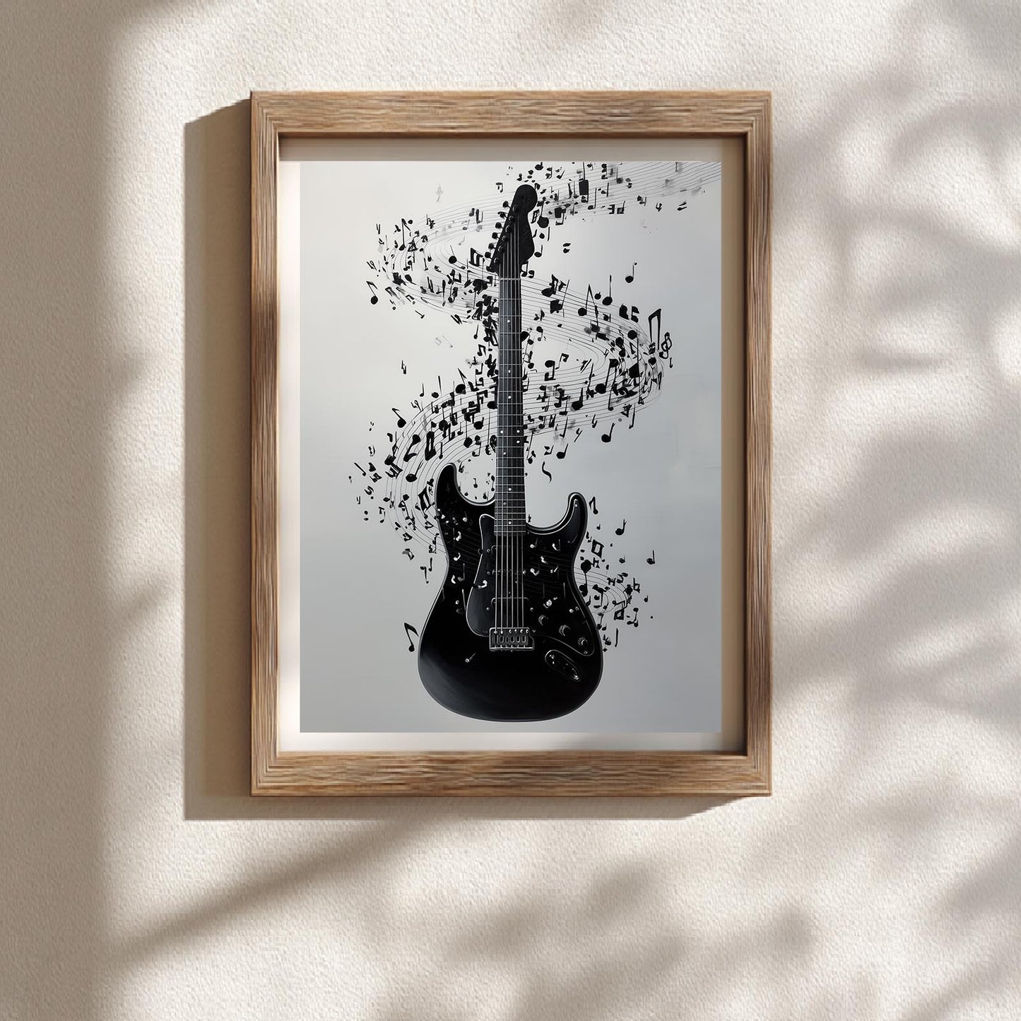 Abstract Black and White Music