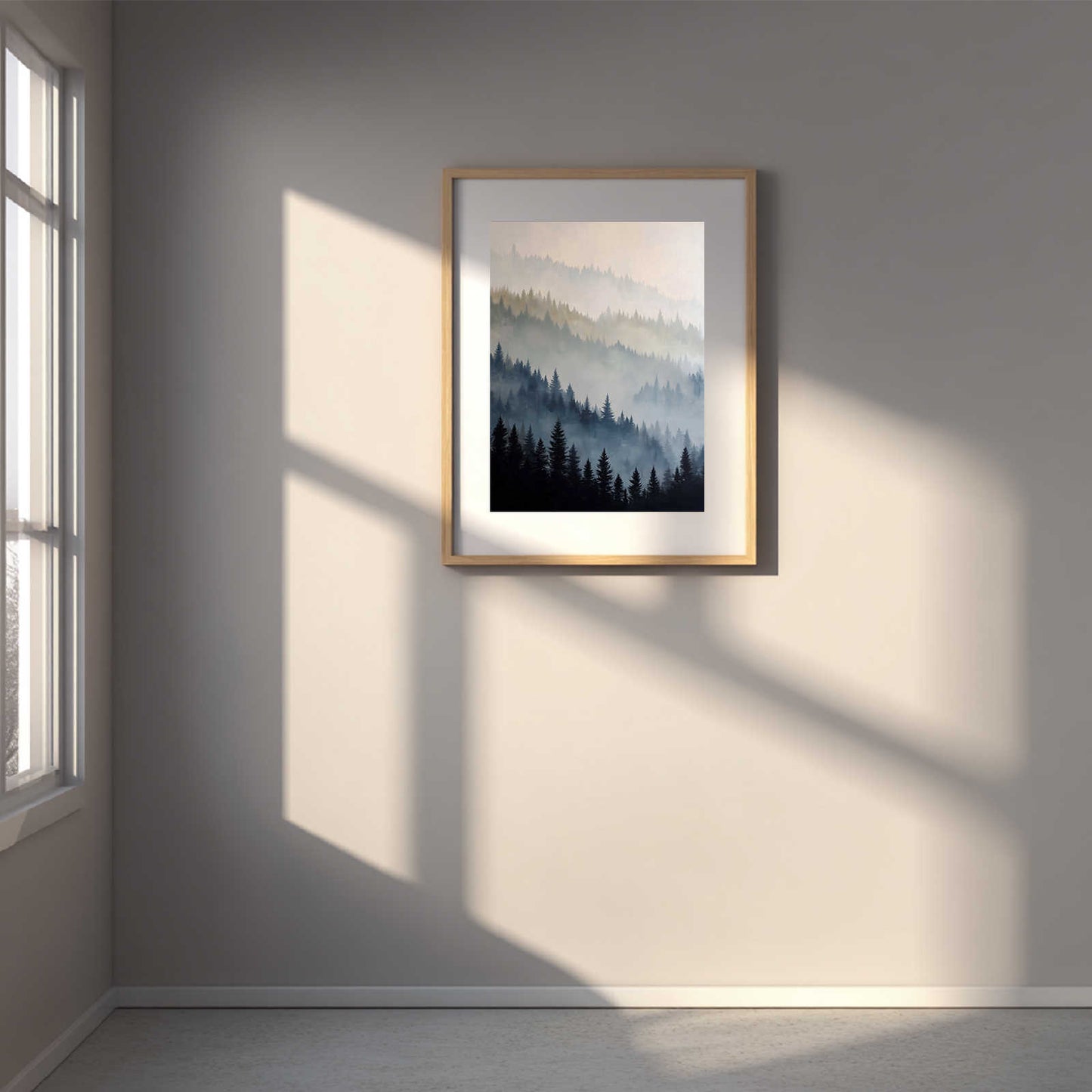 Abstract Landscape Mountain Forest