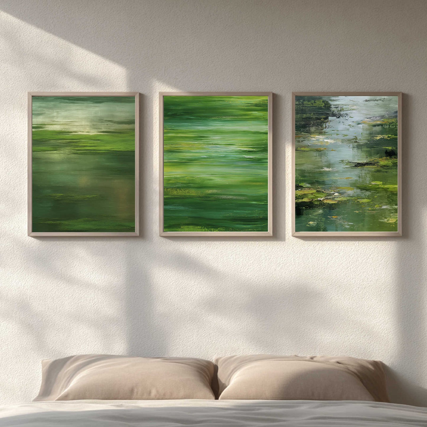 Abstract Landscape Summer Green Pond