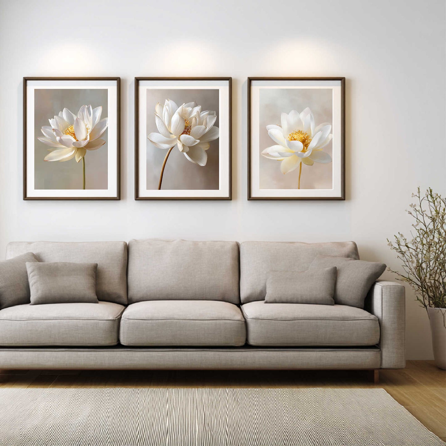 Abstract Plant White Lotus