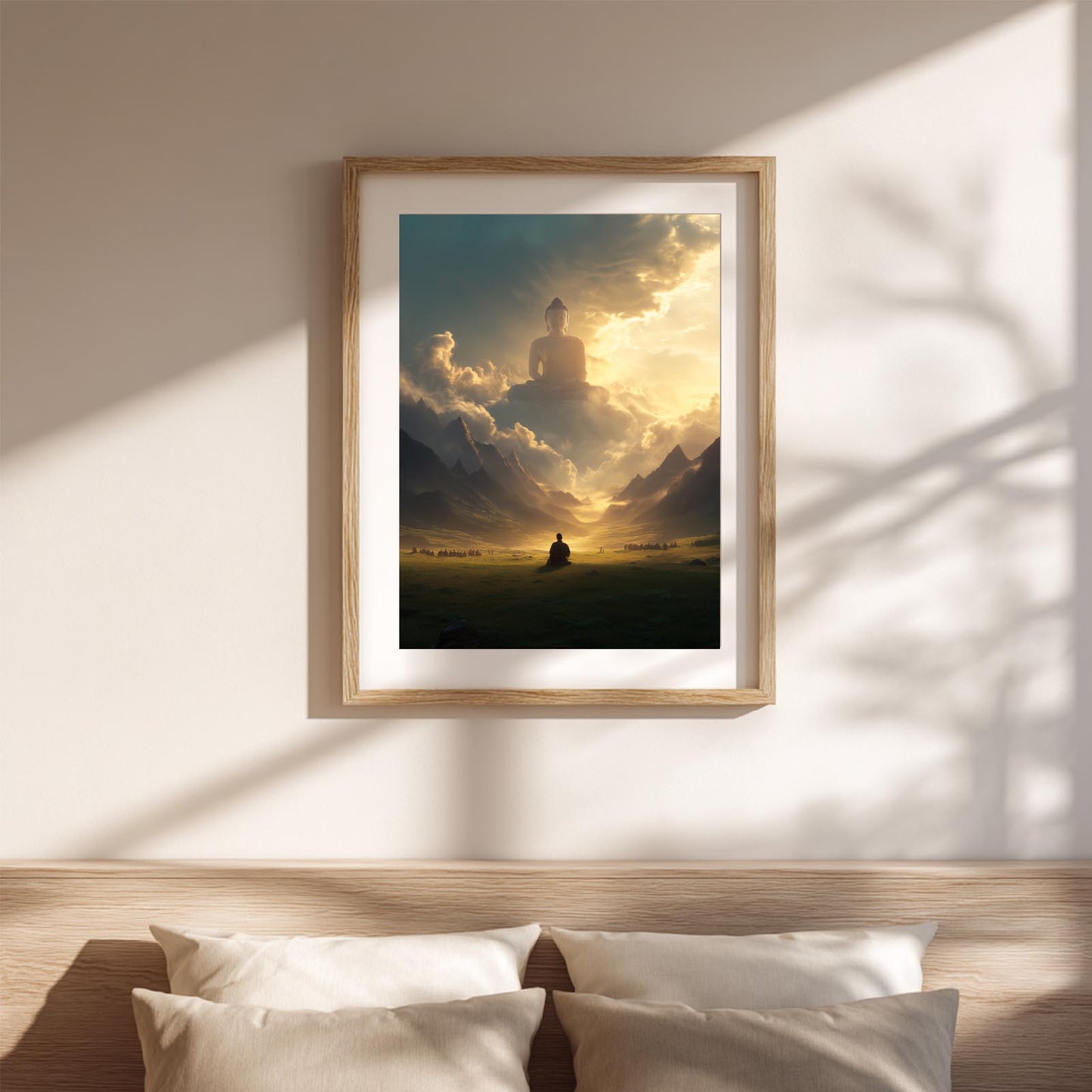 Modern Buddha Zen Abstract