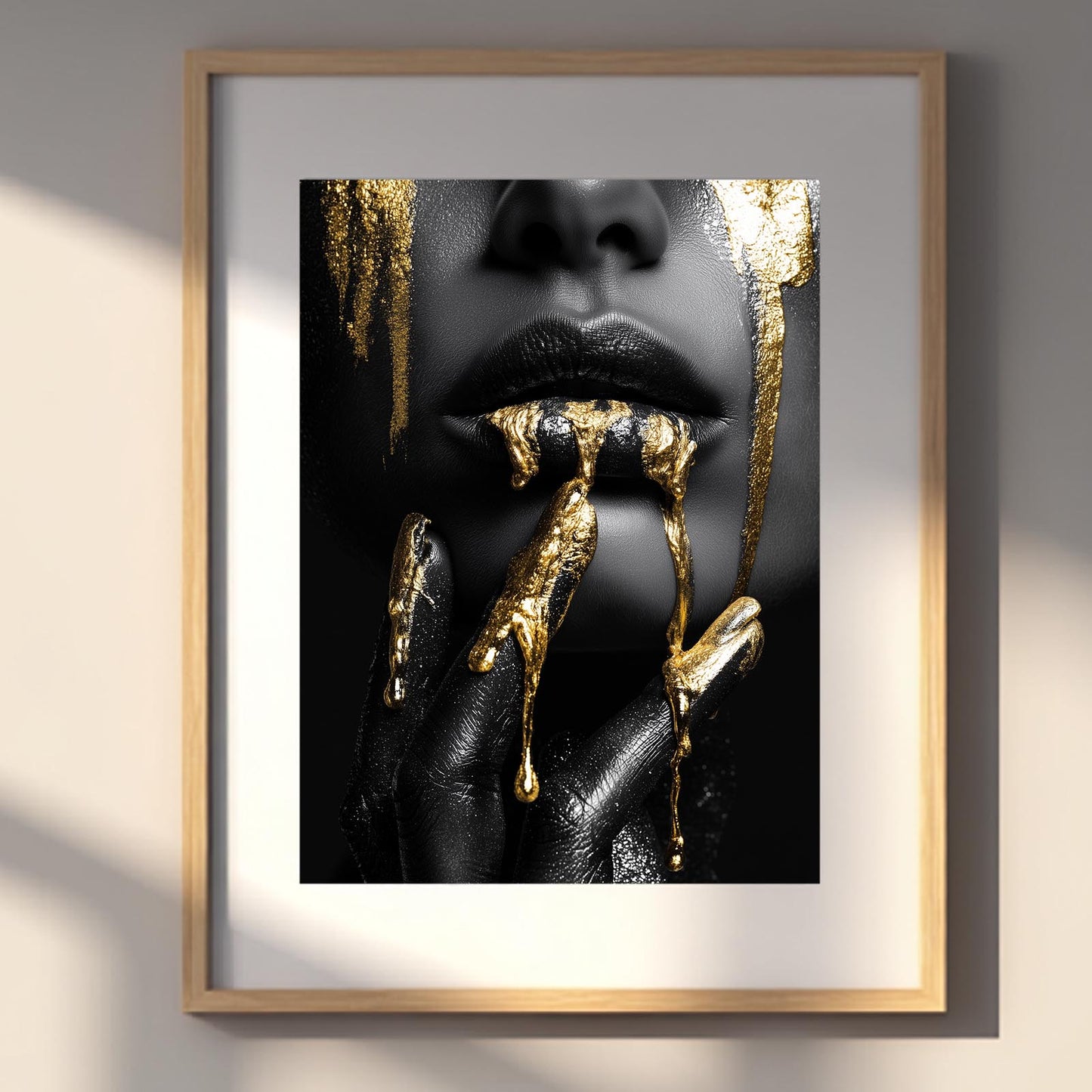 Abstract Beautiful African Woman Portrait