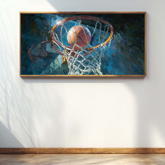 Abstract Oil Painting Basketball