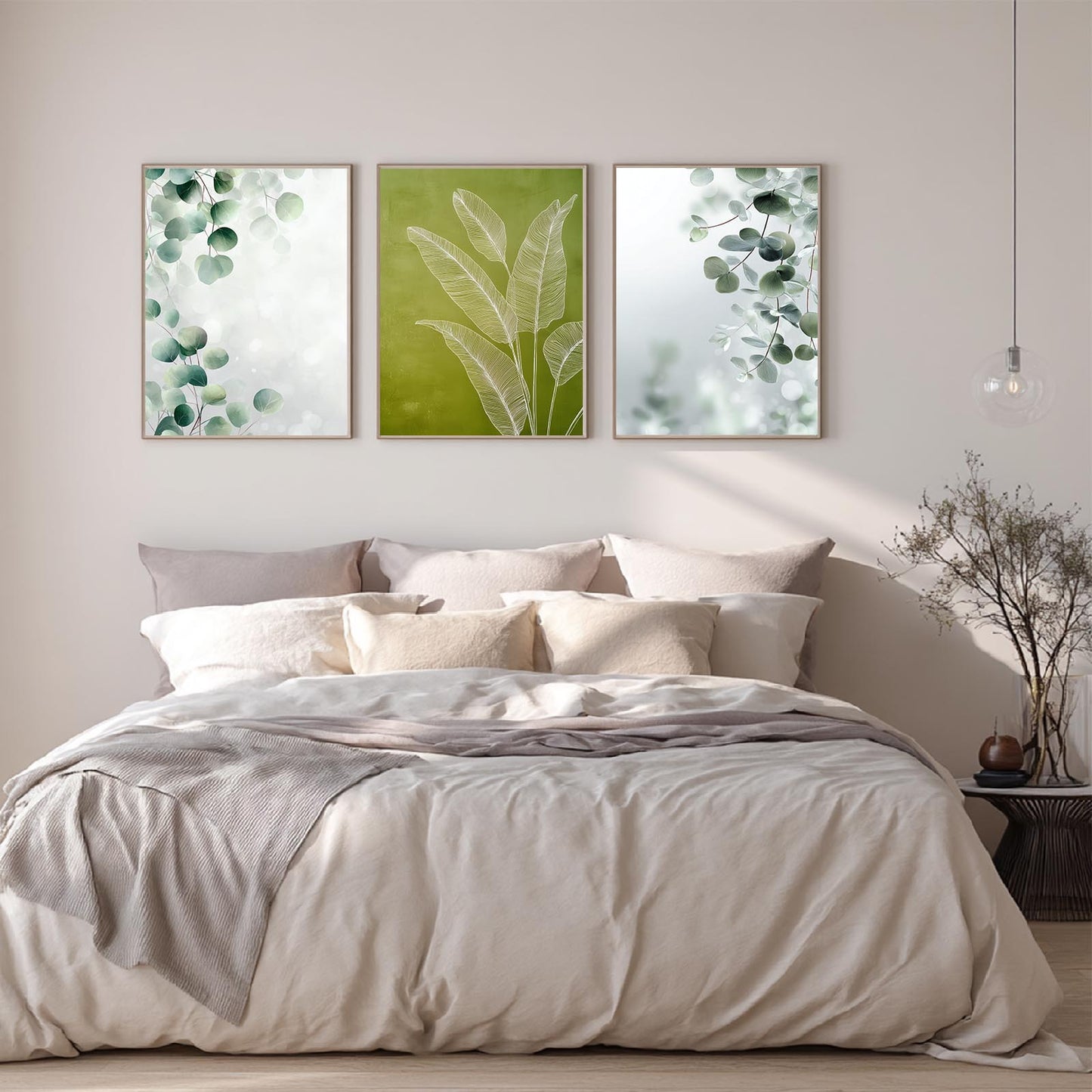 Modern Green Plants Abstract