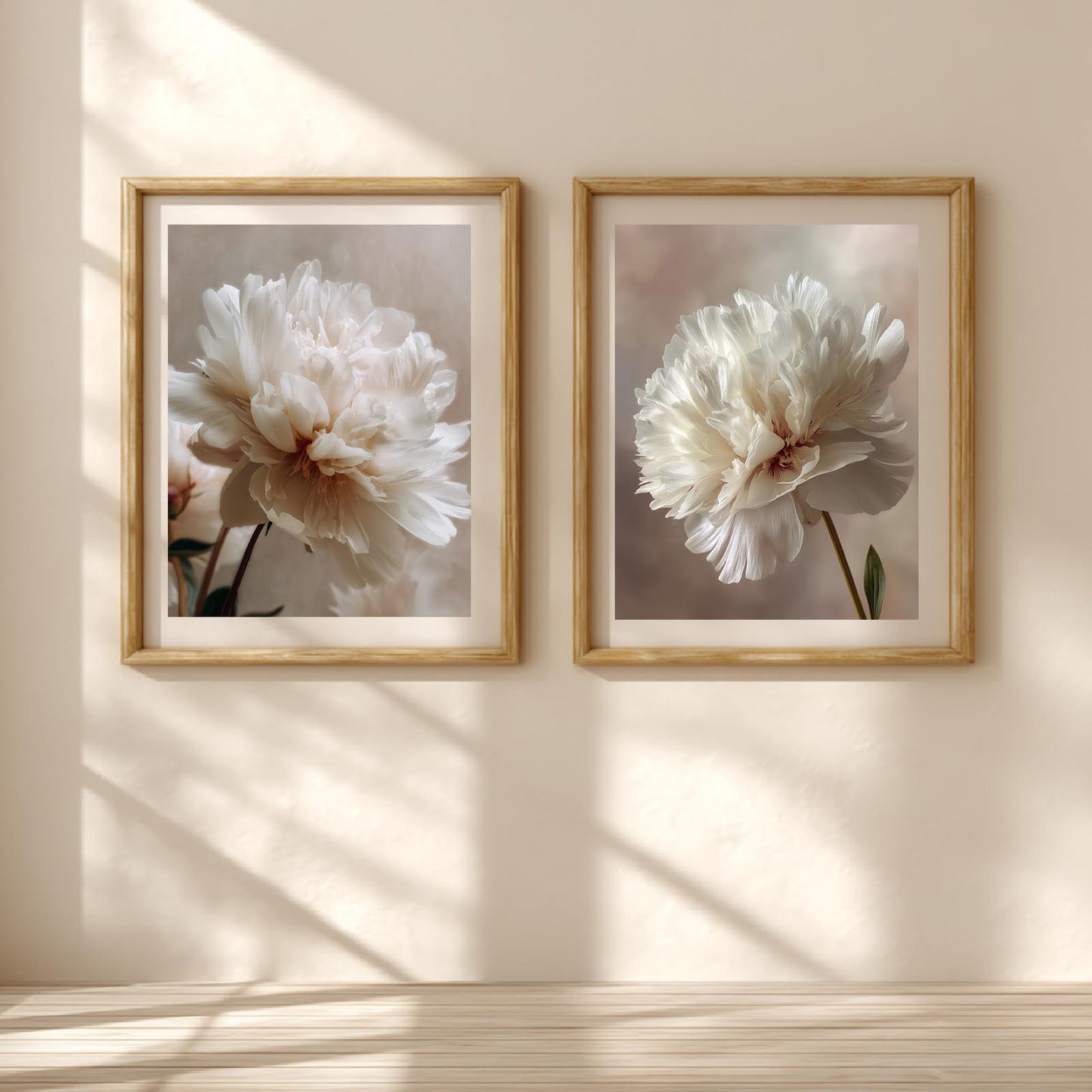 Abstract Floral Beige
