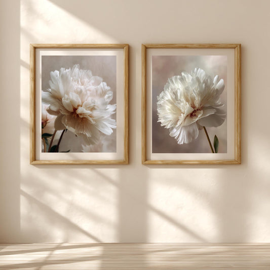 Abstract Floral Beige